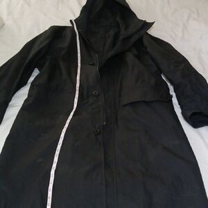 Mango Charcoal Hooded Raincoat